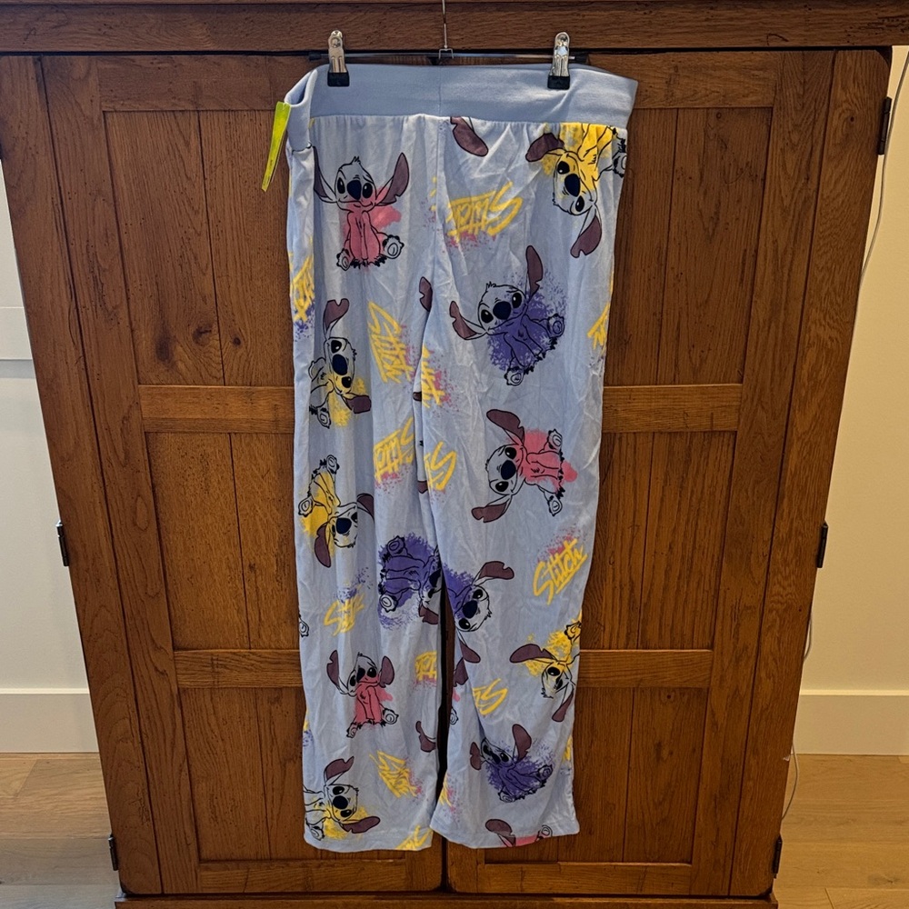 Disney Lilo and Stitch Light Blue Character Lounge Pants - Picture 2 of 5